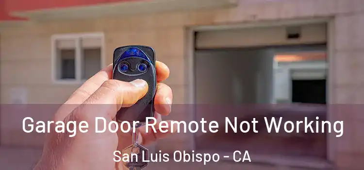  Garage Door Remote Not Working San Luis Obispo - CA